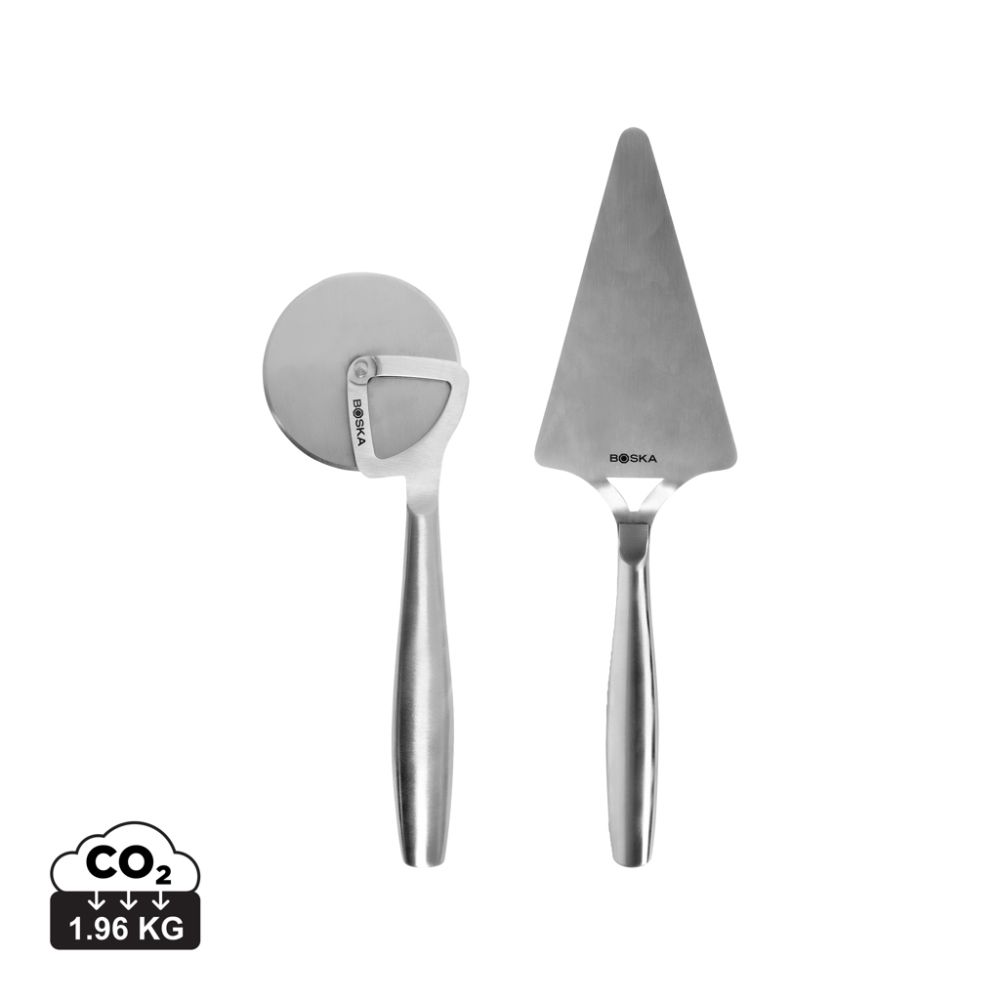 Pizza set BOSKA Copenhagen in stainless steel with your logo