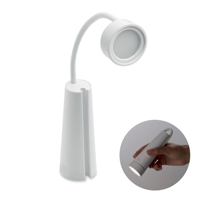 Galda lampa un kabatas lukturītis TORCHLAMP 2 vienā ar jūsu logo
