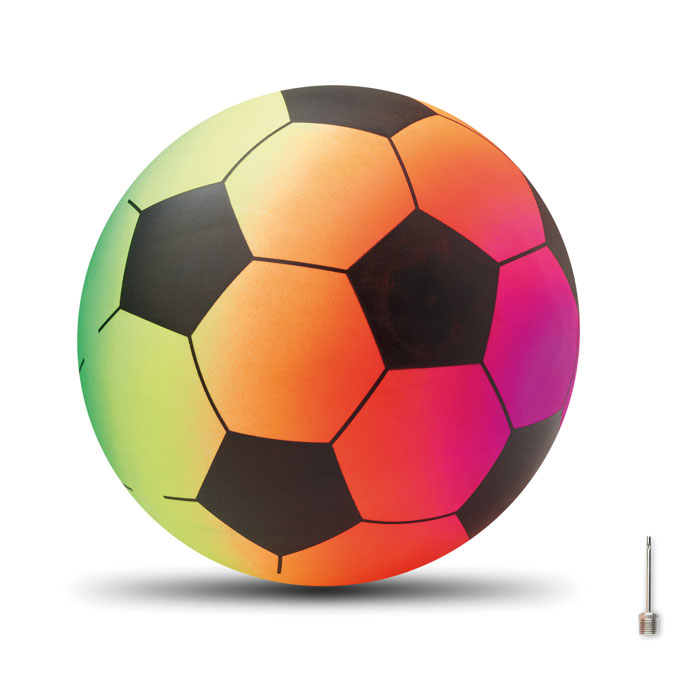 Inflatable PVC beach ball RAINBALL, multicolour, with your logo