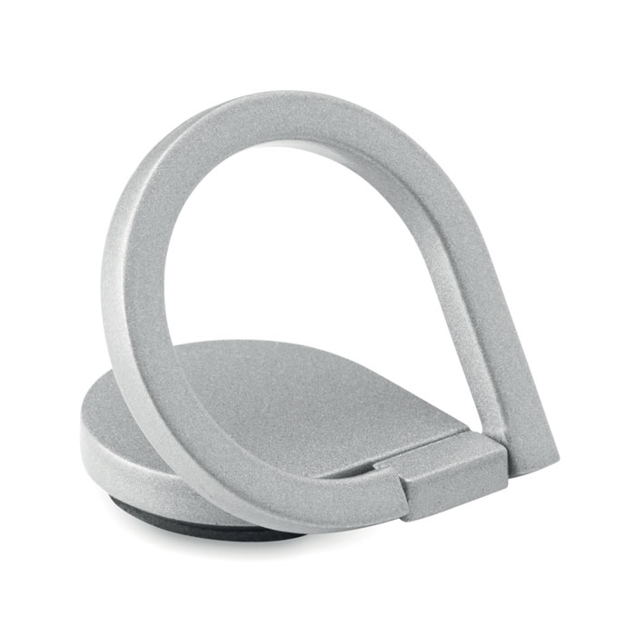 Telefona turētājs-gredzens DROP RING no matēta cinka sakausējuma ar jūsu logo