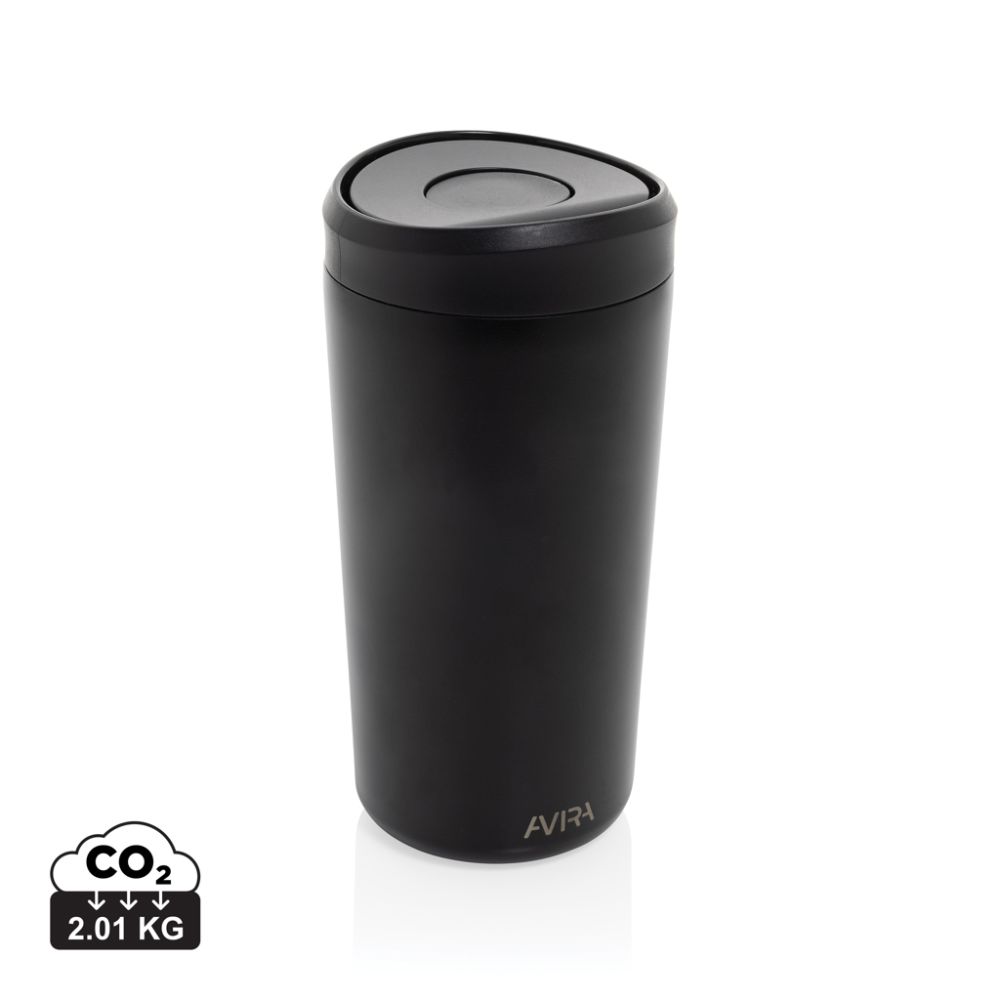 Termokrūze Avira Alix no pārstrādāta tērauda 400 ml ar jūsu logo