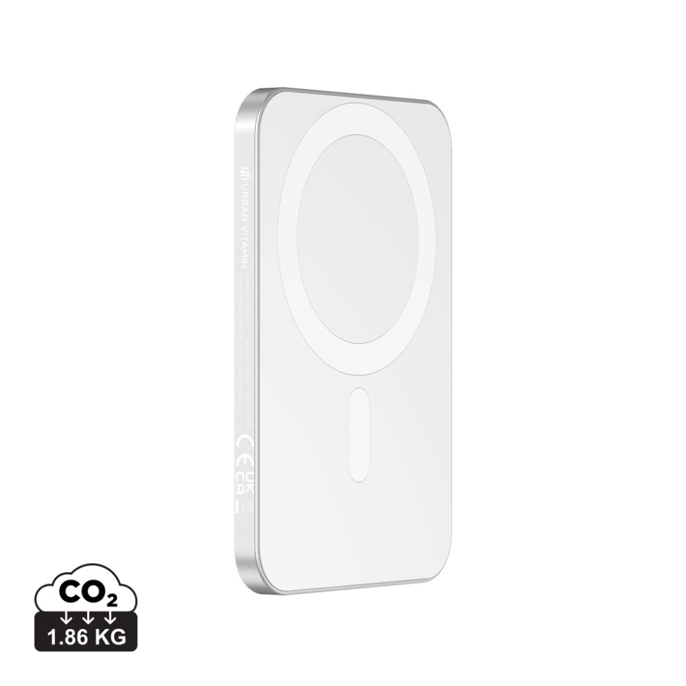 Ārējais akumulators Urban Vitamin Burbank 3000 mAh ar magnētisko uzlādi ar jūsu logo