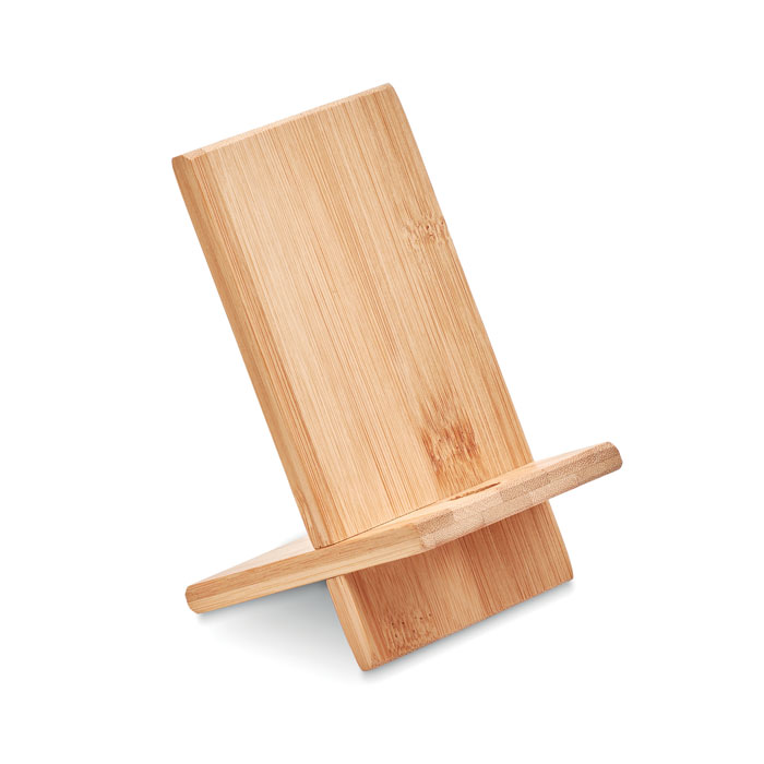 Bambusa telefona statīvs WHIPPY ar jūsu logo