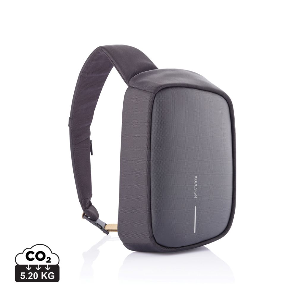 Pleca soma Bobby Sling pret zādzībām ar USB portu un RFID kabatu ar jūsu logo