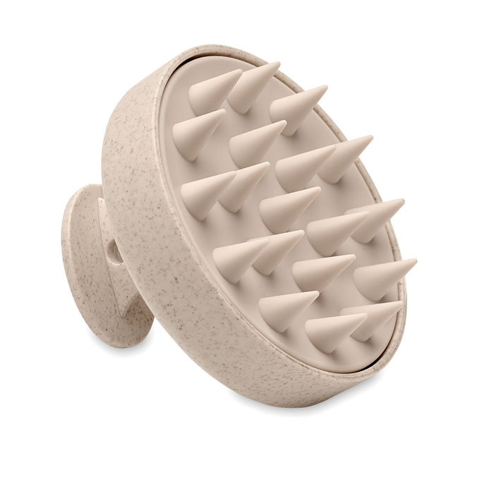 Scalp massage brush MASSAGE with silicone bristles with your logo