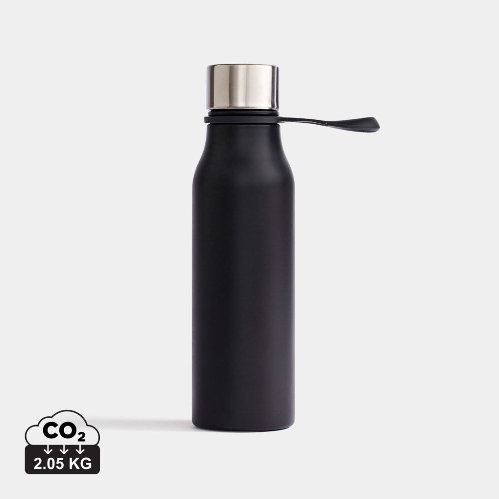 VINGA Lean thermo bottle 450 ml, stainless steel, with your logo