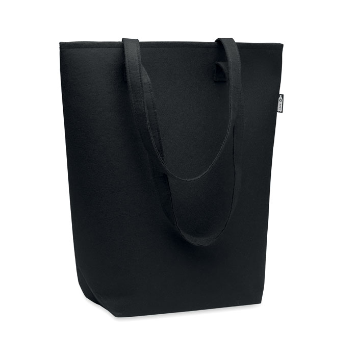 RPET felt shopping bag NATA with long handles and your logo