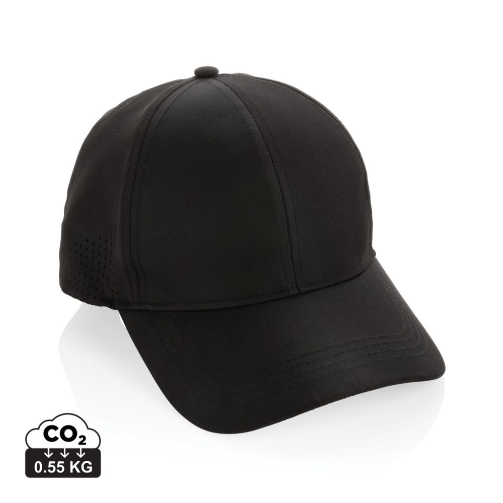 Impact AWARE™ rPET 6 panel sports cap with ventilation holes and your logo