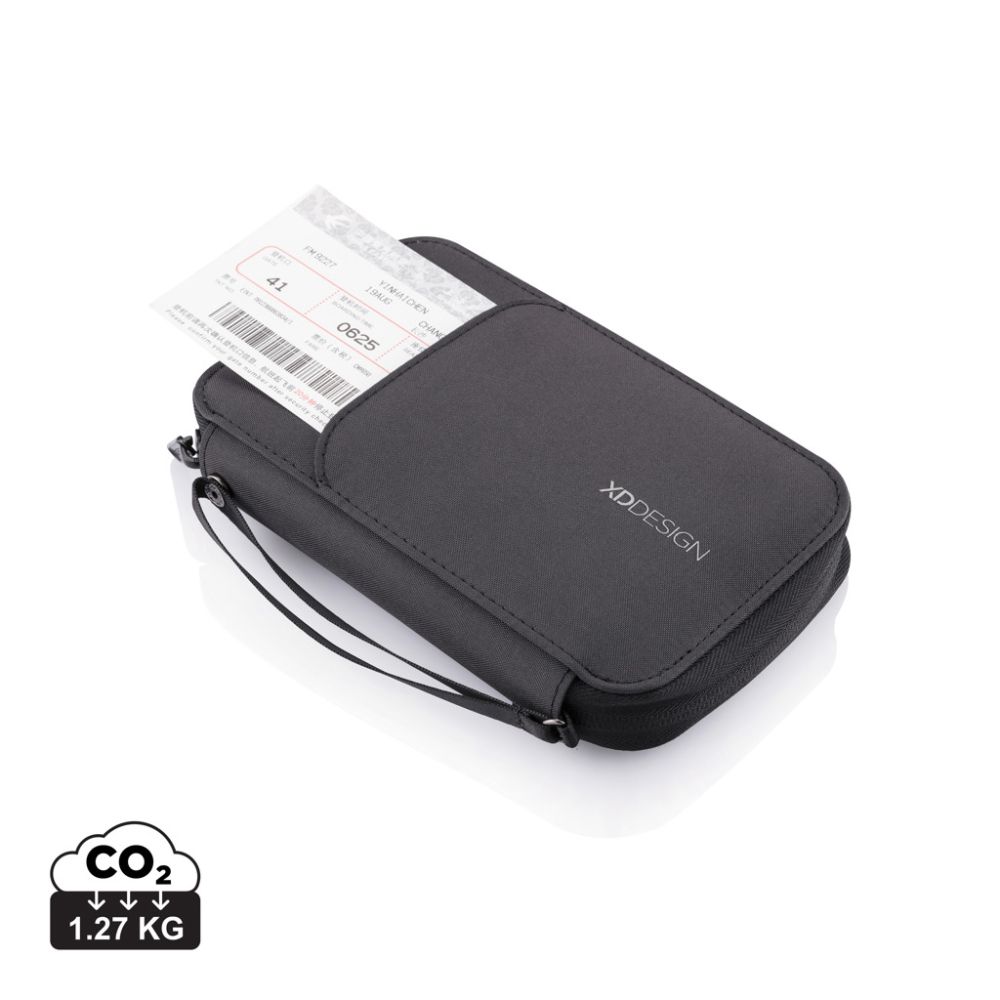 Passport holder XD Design with RFID pocket and phone stand, with your logo