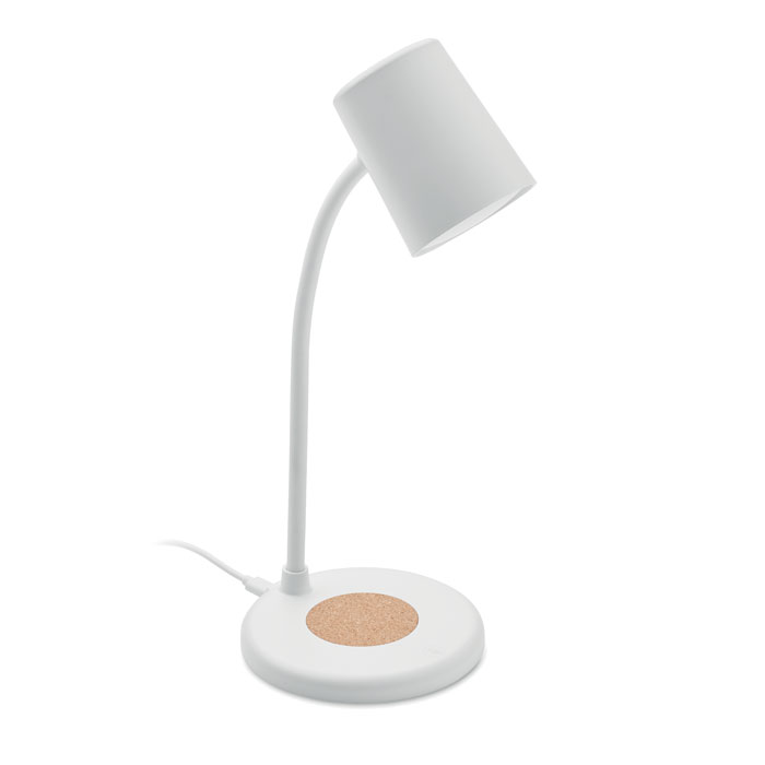 Bezvadu lādētājs ar lampu un skaļruni SPOT ar jūsu logo