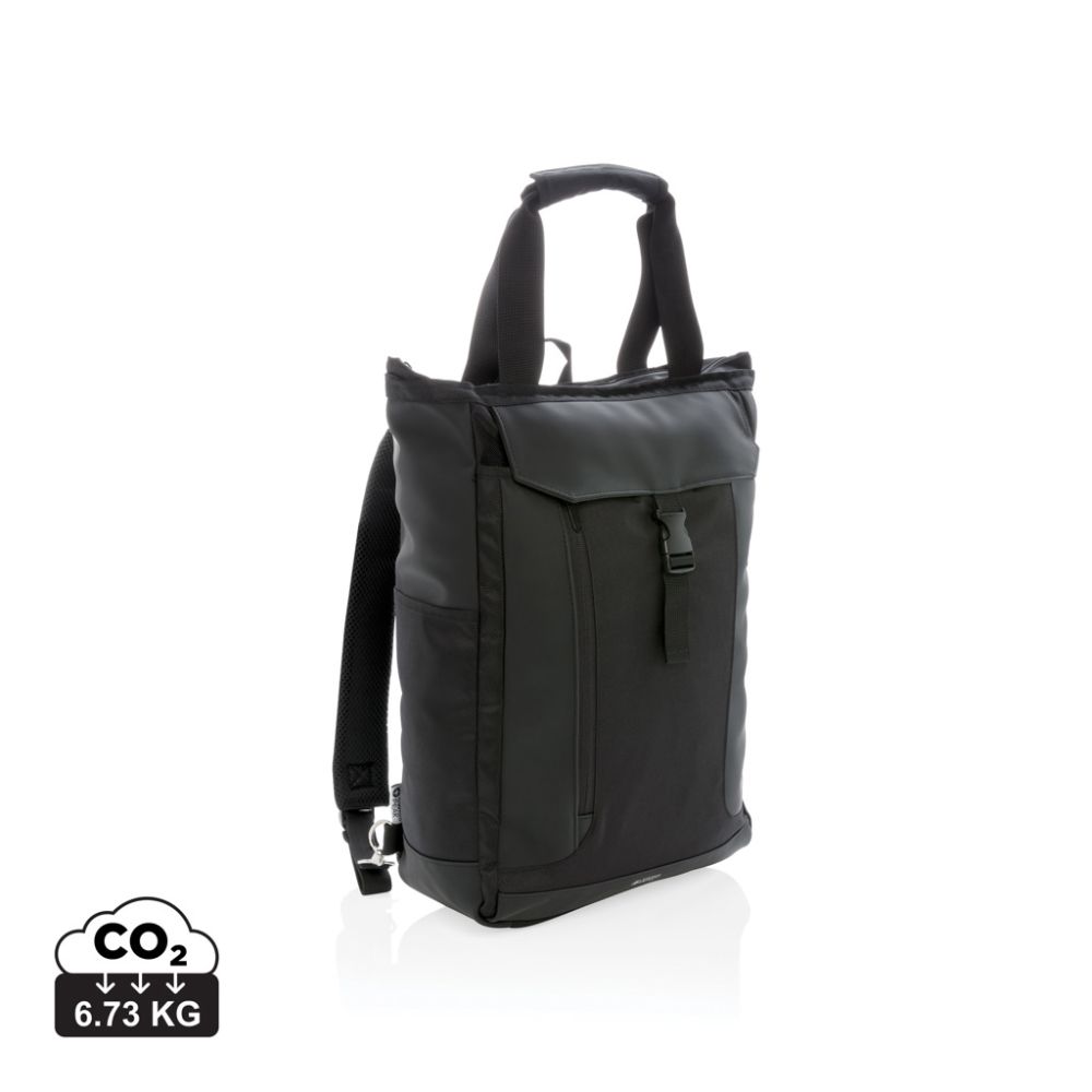 Laptop totepack Swiss Peak RFID 15" with RFID pockets and your logo