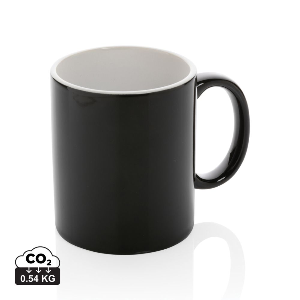 Keramikas krūze P434.01 klasiskā dizaina 350 ml ar jūsu logo